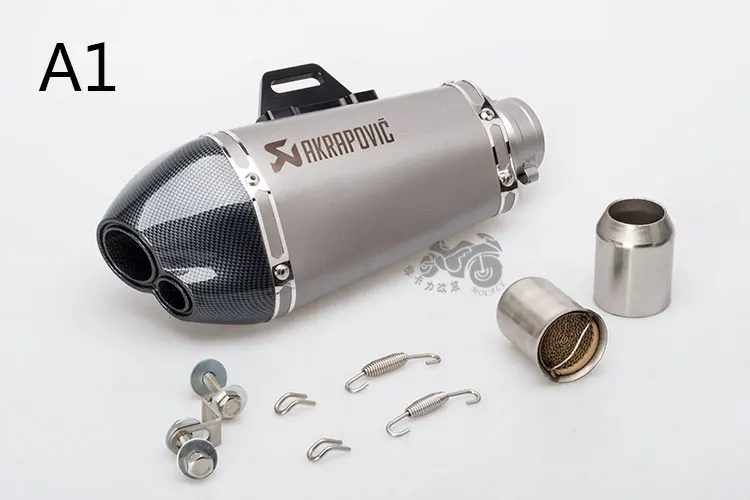 Универсальный мото rcycle Akrapovic глушитель выхлопной трубы escape moto двойная насадка конический большой шестигранный выхлопной MSX125 R15 NINJIA250