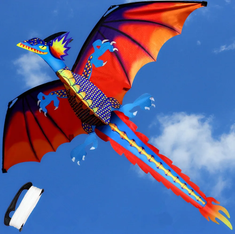 Стерео воздушный змей Dragon с ручкой и линией для использования на улице
