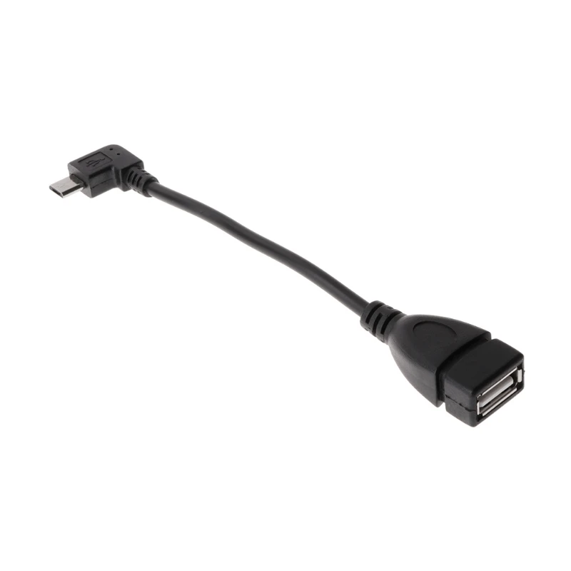 Бесплатная доставка 90 градусов микро USB кабель папа к OTG адаптер для Android планшета