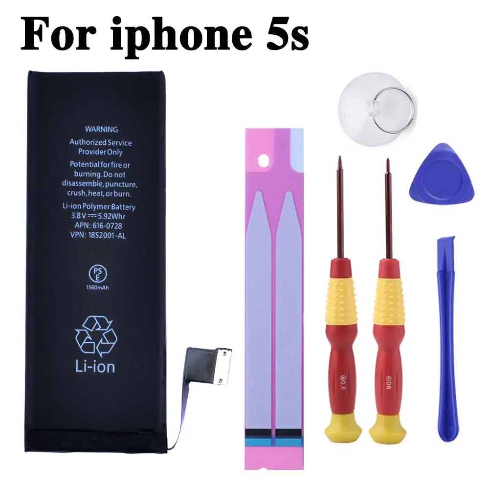 Аккумулятор conenset для iphone 4s 5 5s SE, сменная батарея для внутреннего телефона, литиевые батареи+ Бесплатные инструменты - Цвет: iphone 5s