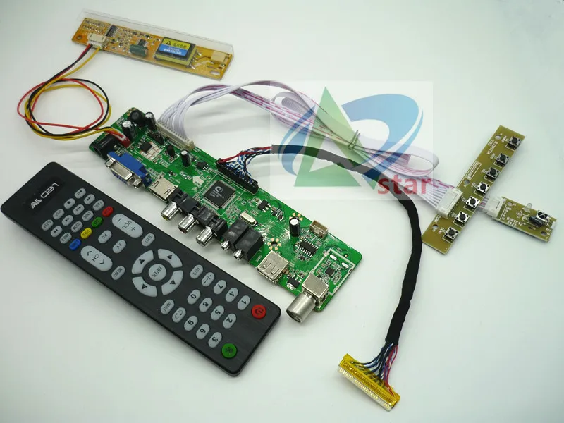 ТВ + HDMI VGA AV USB аудио ЖК дисплей драйвер платы 15 4 &quotB154PW02 V2 1440*900 плата контроллера&quot