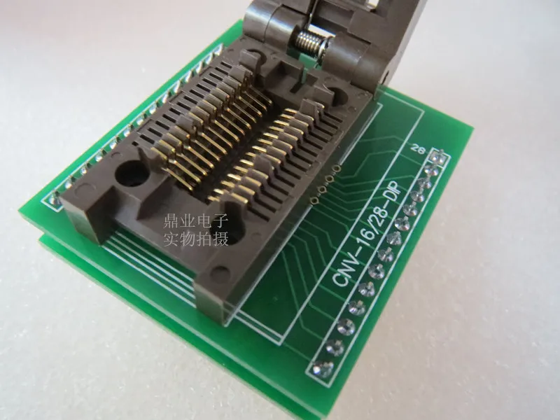 SOP28 SOIC28 FP28-1.27-08 Ожоговая розетка с золотым покрытием IC испытательный стенд для