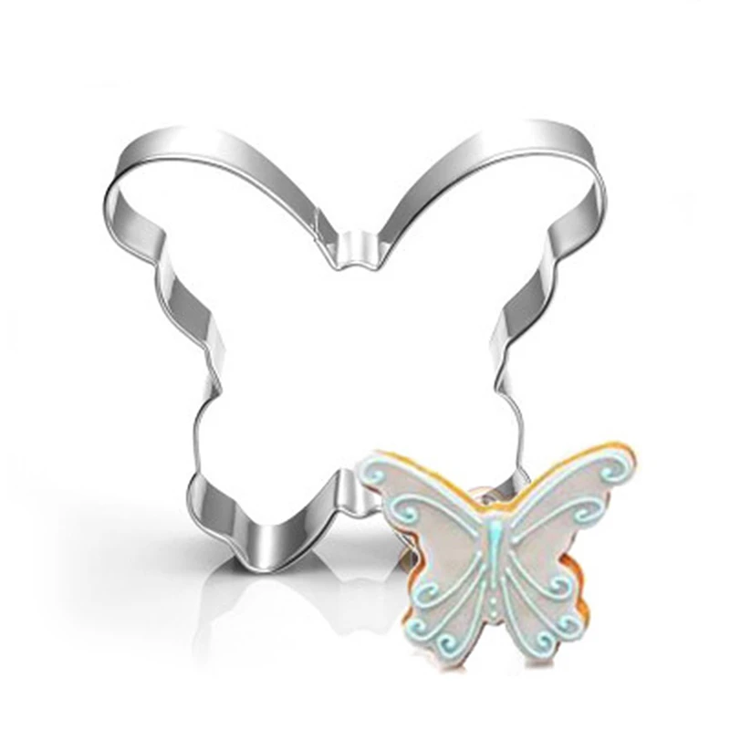 Форма для торта из нержавеющей стали форма бабочки резак печенья 3D помадка