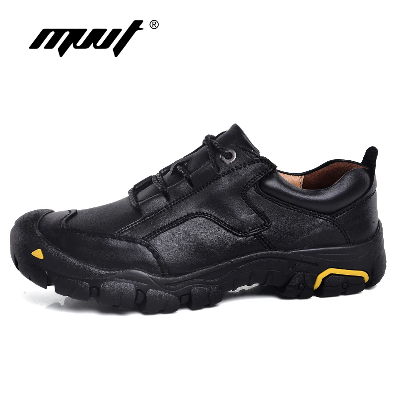 Plus Size 48 Genuine Leather Shoes Men Work Outdoor Quality Waterproof Non-slip Tooling | Обувь