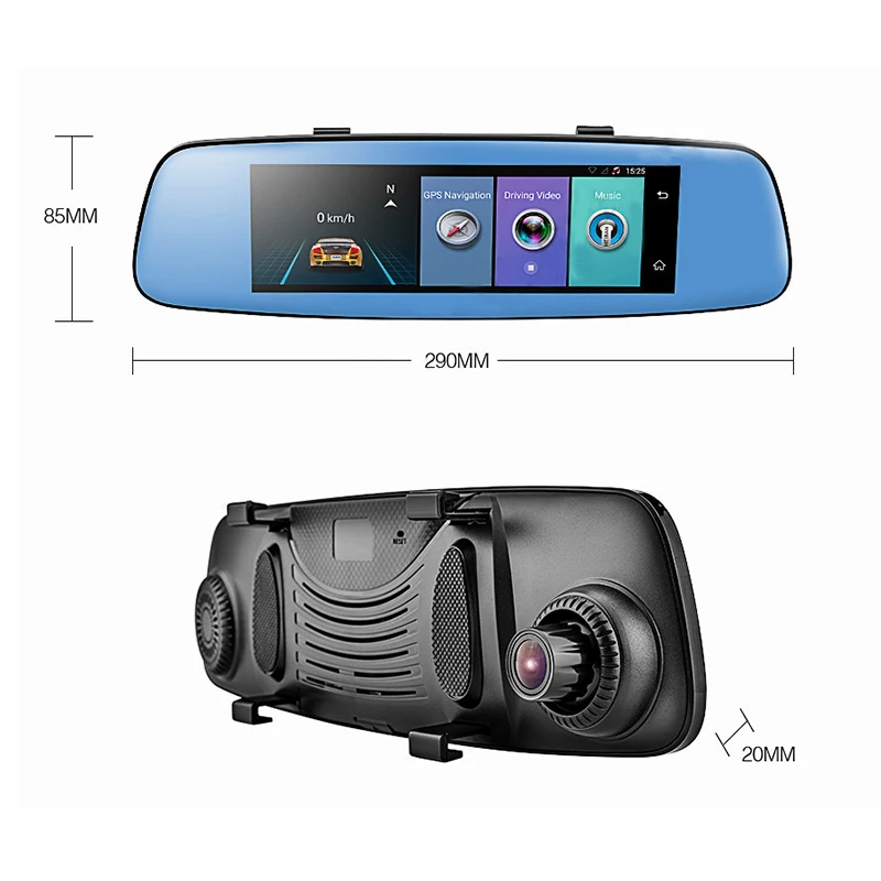 JCOLI 8 'ƊG 1080 P Android Автомобильное зеркало заднего вида мониторный рекордер Dash Cam