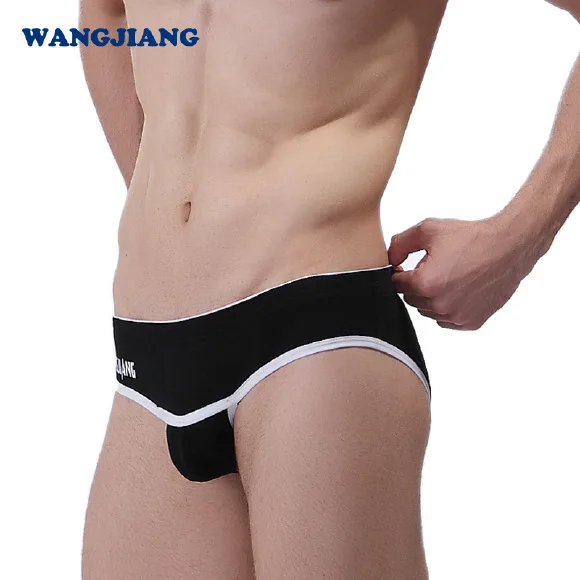 Мужское нижнее белье WJ сексуальные и удобные хлопковые мужские трусы с низкой