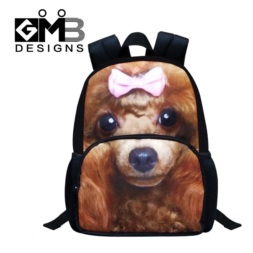 Детские школьные ранцы Dispalang с животными маленький рюкзак 3D рисунком собаки