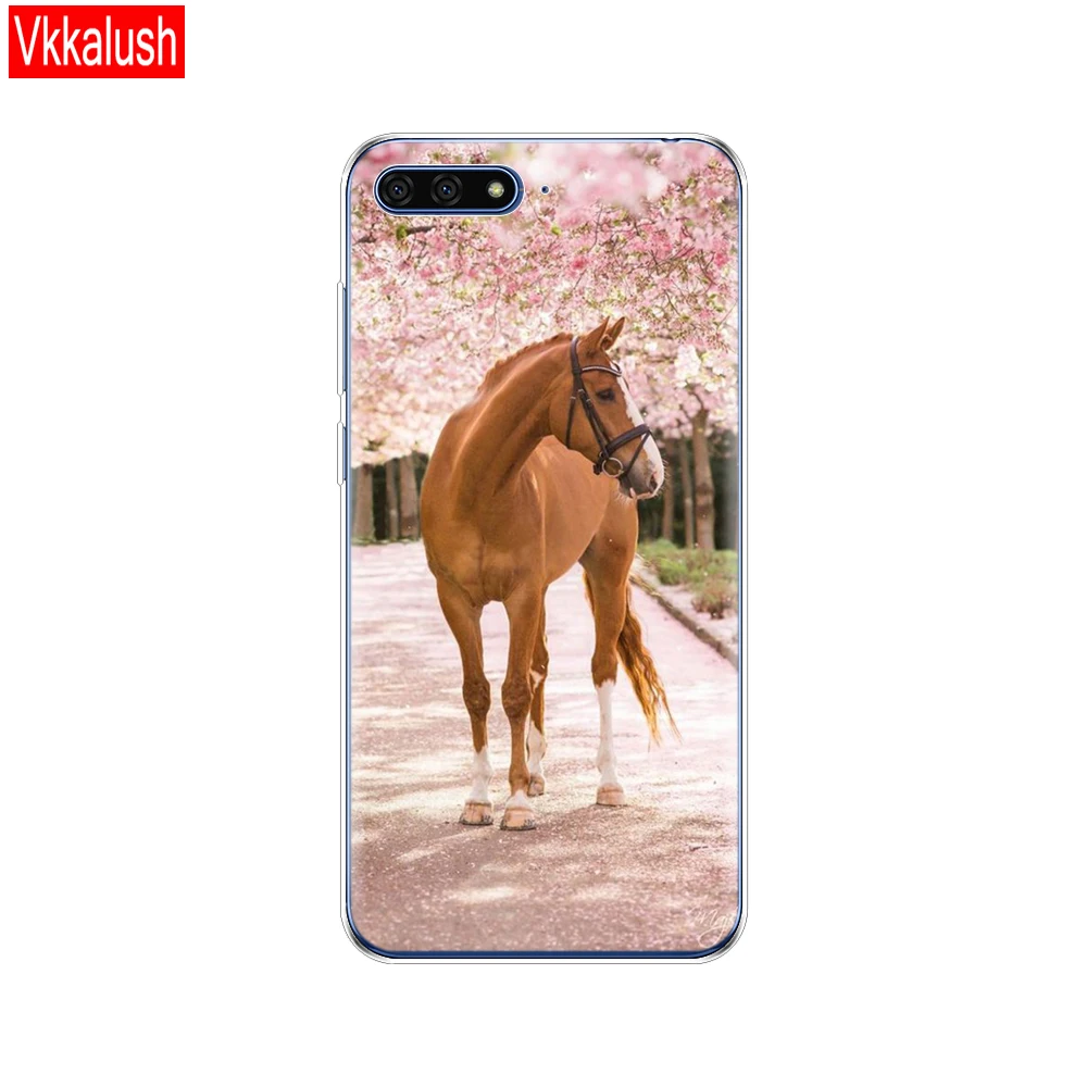 Силиконовый чехол для huawei Y6 чехол 5,7 дюйма Atu-L21 чехол для huawei Y6 Prime задняя крышка Защитный Мягкий ТПУ - Цвет: 80012
