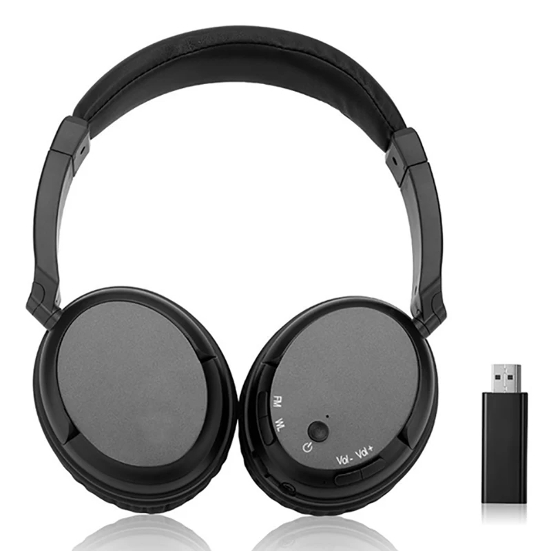 Ws 3680 Fm беспроводные наушники стерео супер бас радиочастотный приемник с Usb