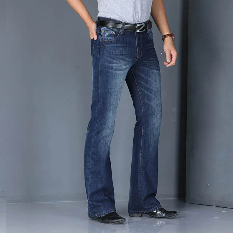Джинсы Для мужчин 2021 Мужчин's Modis большой расклешенные джинсы Boot Cut клеш от