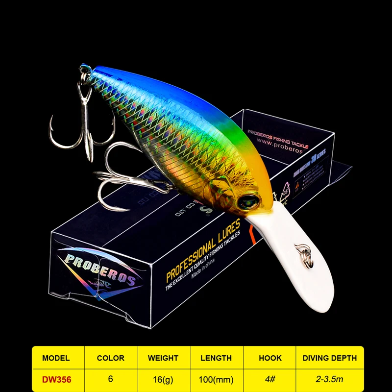 1 шт. Topwater Crankbait 10 см 16 г жир fWobbler Isca искусственная жесткая приманка окунь пластиковые рыболовные снасти на пескаря