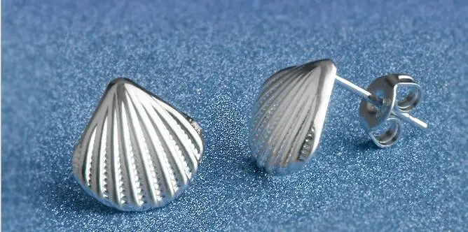 XIYANIKE, 925 пробы, серебряные, модная форма, маленькие мини серьги для женщин, для девушек, Стерлинговое серебро, ювелирные изделия, Oorbellen Brincos VES6518 - Окраска металла: shell