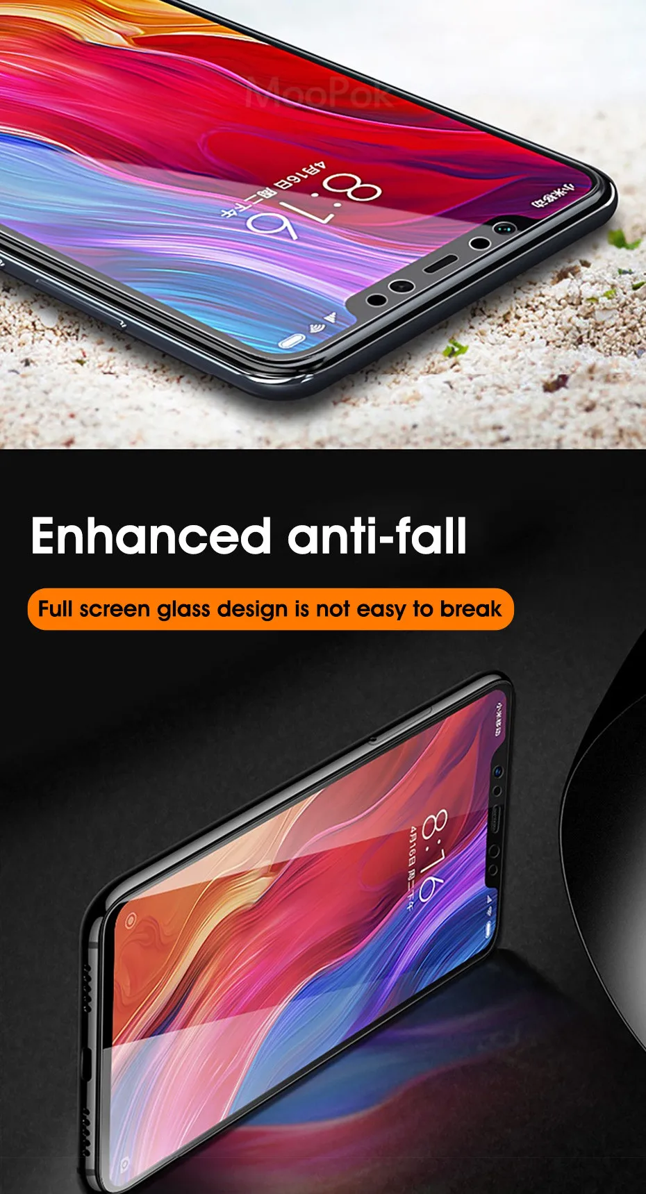 Moopok 3 шт Защитное стекло для iPhone 6 6s 7 8 PLus 5 5S SE 9H Защита экрана для iPhone X XR XS MAX закаленное стекло