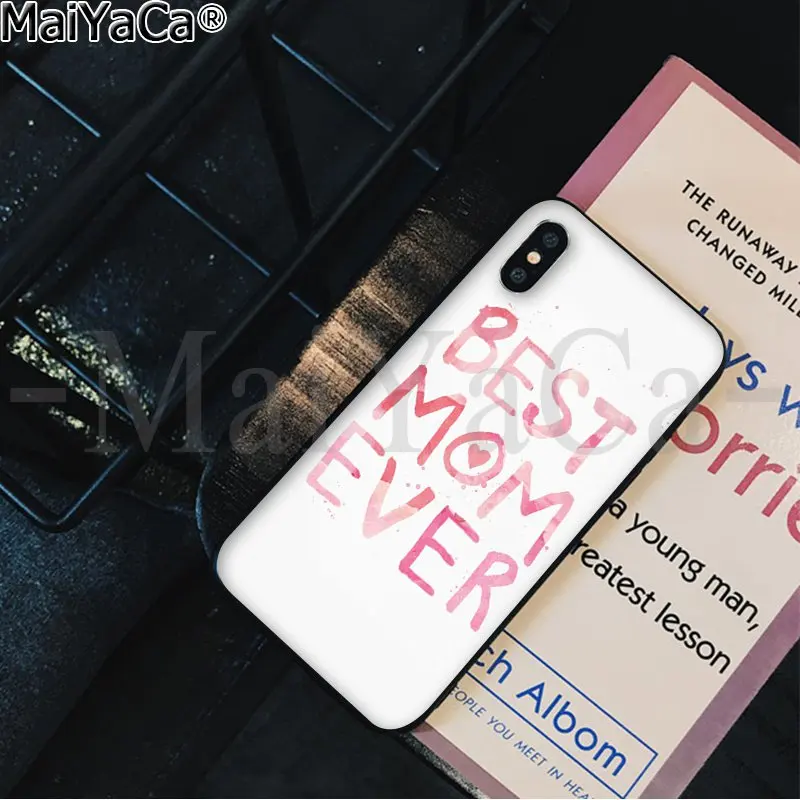 MaiYaCa лучший мама День Новинка чехол для телефона Fundas чехол для Apple iPhone 8 7 6 6S Plus X XS MAX 5 5S SE XR чехол