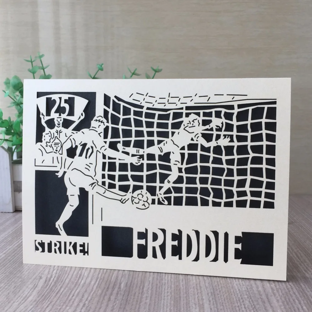 Пригласительная открытка для футбольной вечеринки Freddie 40 шт./лот пригласительная