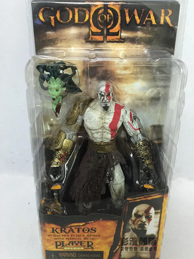 God of War 1 шт. 7," NECA God of War Кратос из золотого флиса Броня с головой Медузы ПВХ фигурка коллекция