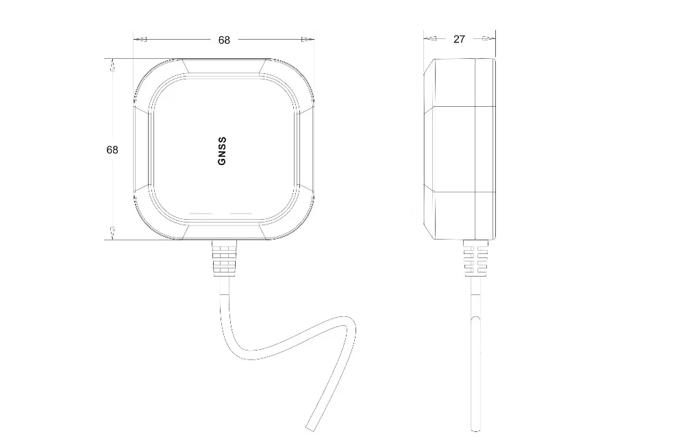 TOPGNSS Высокоточный gps антенна GNSS, RTK gps антенна, UAV-UGV Высокая точность усиления для ZED-F9P модуль GLONASS BEIDOU, SMA-J