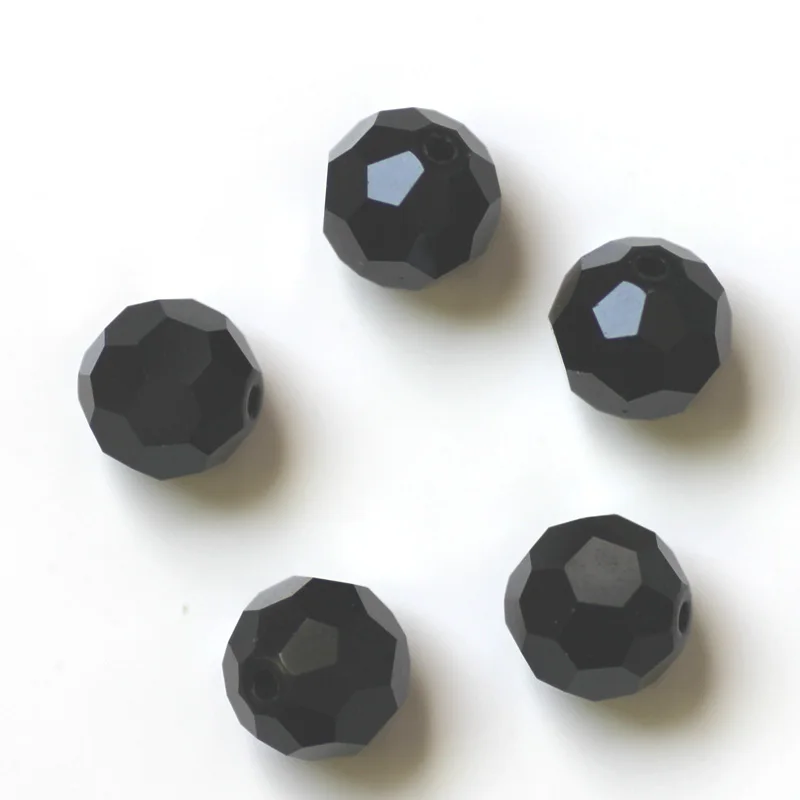 Бусины из австрийского хрусталя в форме футбольного мяча 10 мм 100 шт. круглые