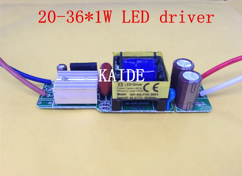 20-36*1 Вт Светодиодный драйвер 20w25w30w36w светодиодный источник питания входное