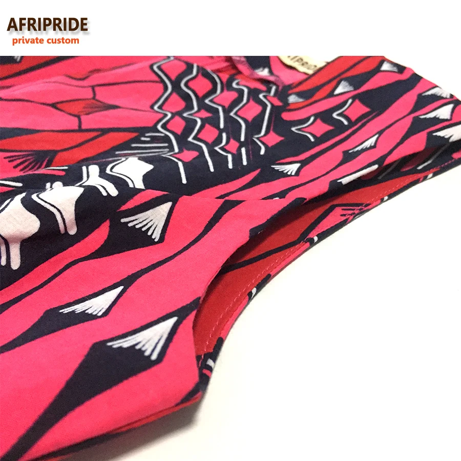 Элегантные платья в африканском стиле для женщин AFRIPRIDE, изготовленные на заказ, без рукавов, длиной до щиколотки, Анкара, женское Хлопковое платье A722509