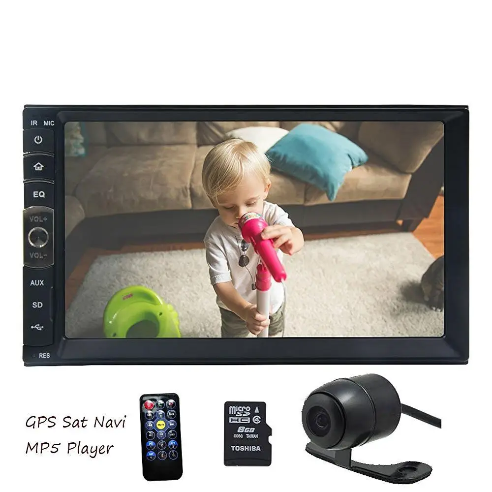 2 din FM AM Авторадио Bluetooth HD Digiatl lcd сенсорный экран радио Coche gps навигация Din