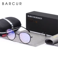 barcur new computer glasses round anti blue light eyeglasses optical eye spectacle uv blocking gaming filter eyewear
