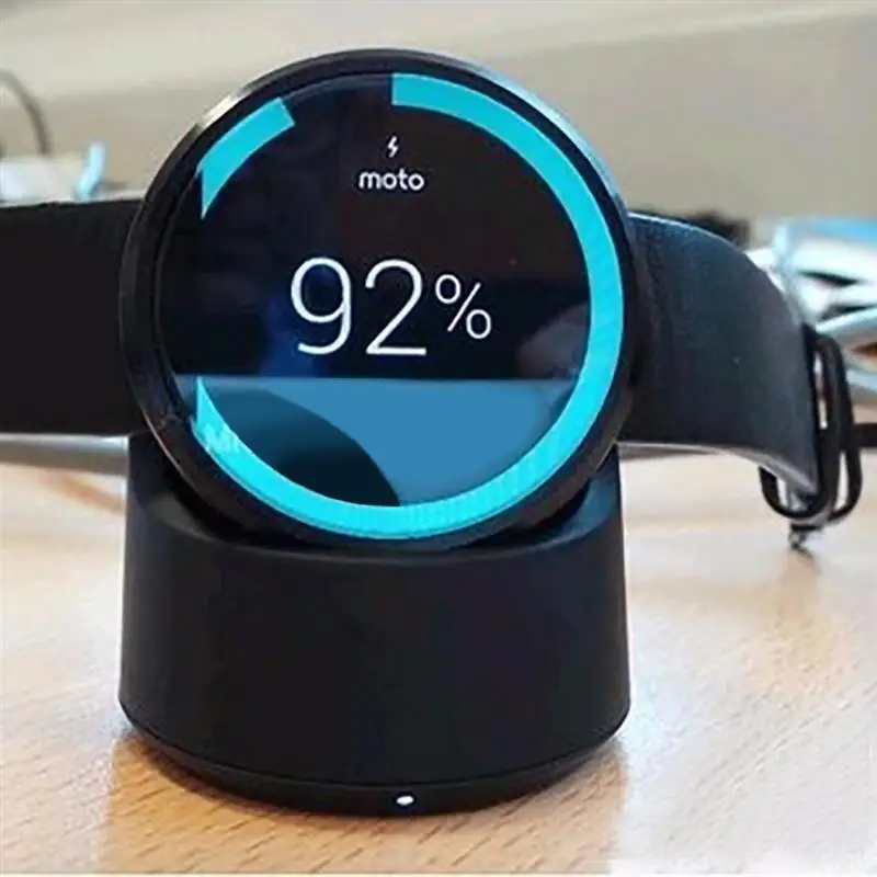 QI Беспроводное зарядное устройство для Moto 360 Motorola Watch Быстрая Зарядка Док