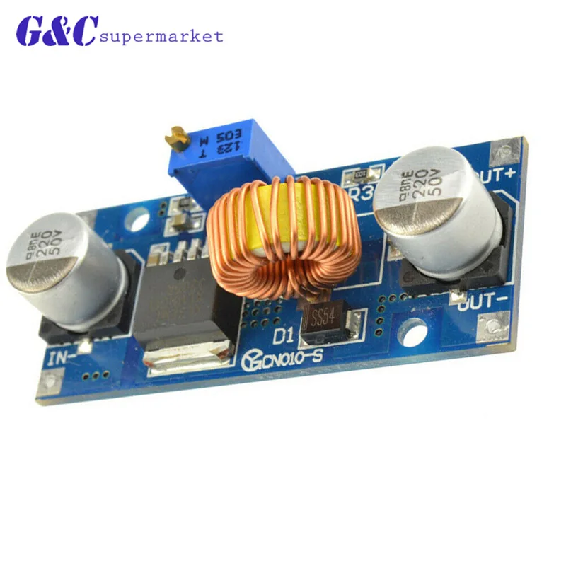 XL4015 5A DC 4 38 V Шаг вниз Регулируемый Питание модуль светодиодный литиевых Зарядное