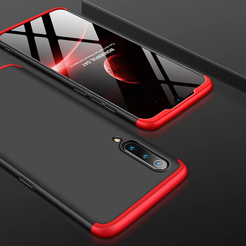 Чехлы для телефонов Xiaomi Mi 9 360 полная защита 3 в 1 матовый жесткий ударопрочный