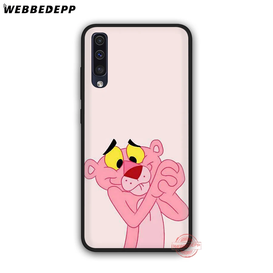 WEBBEDEPP мягкий чехол для телефона с розовой пантерой Samsung A50s A40s A30s A20s A10s A60 A70 M10 M20 M30 M40