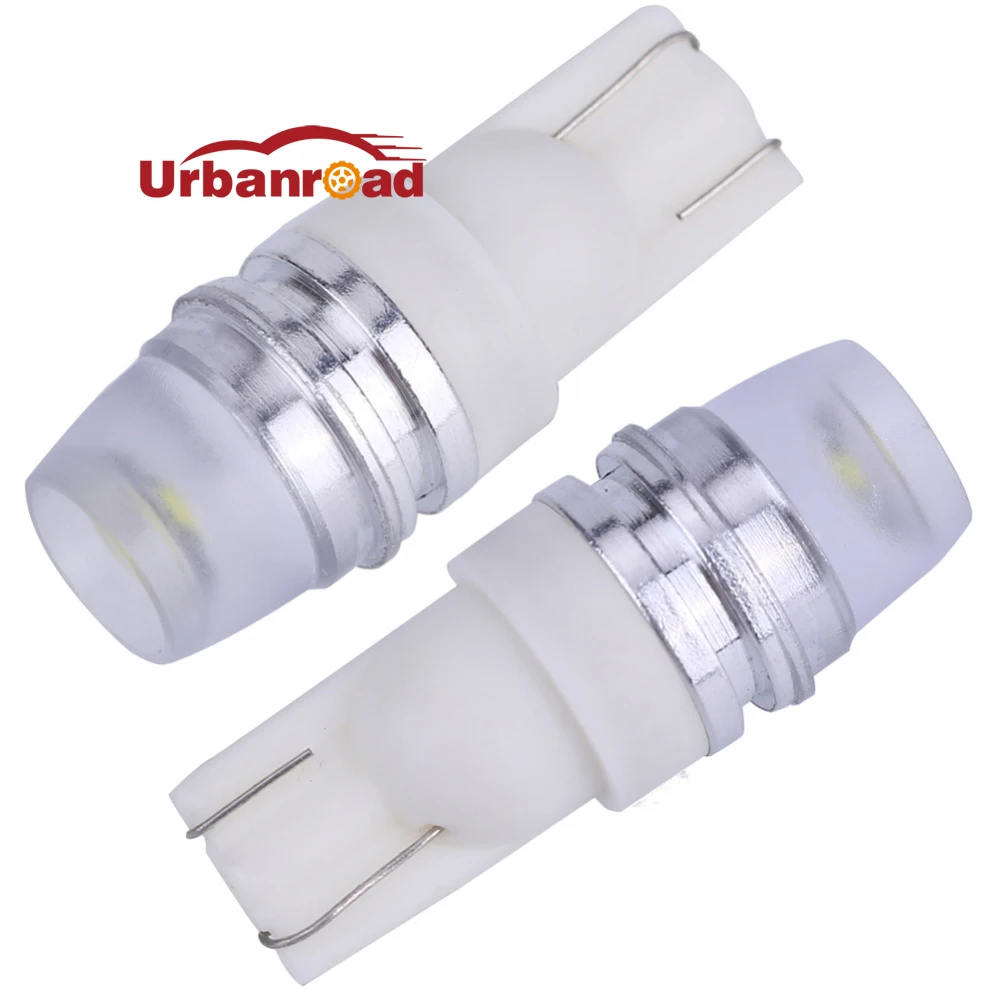 

10PCS/Lots T10 w5w Led Bulb 194 168 192 501 w5w 1 Smd Led High Power Dashboard Wedge Light T10 Red White Parking Bulb Lamp Auto