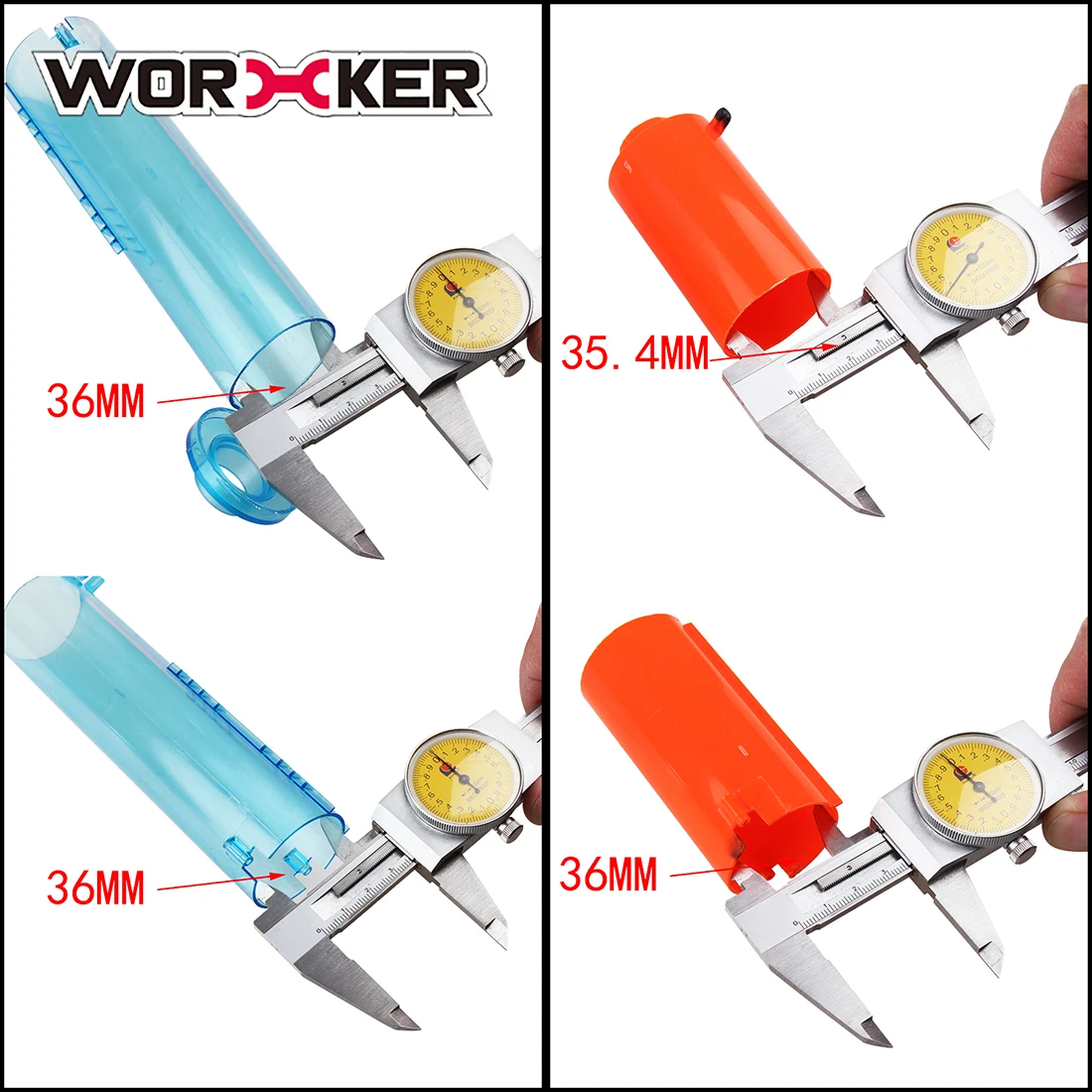 Рабочая плунжерная трубка для Nerf N-Strike Longshot CS-6 и Nerf Zombie Strike Longshot CS-12-Tansparent Blue