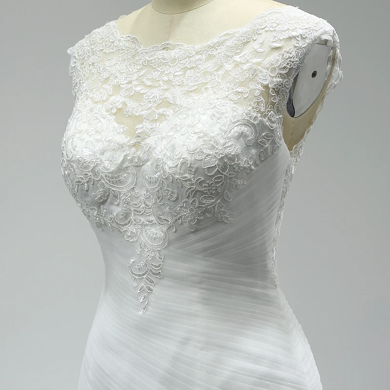 

Vestidos Noiva 2020 Lace Mermaid Wedding Dress Long Real Photo Sexy Backless Wedding Gown Elegant Embroidery Bride Gown