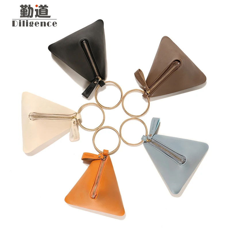 Модные женские кожаные сумки металлические круглые ручки повседневные