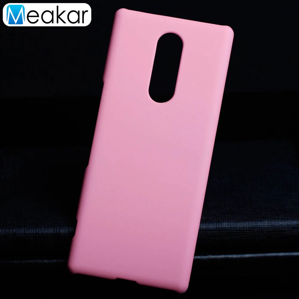 Матовая Пластик Coque 6.5For sony Xperia-1 шт. чехол для sony Xperia 1 XZ4 J8110 J8170 J9110 телефона чехол-лента на заднюю панель - Цвет: Pink