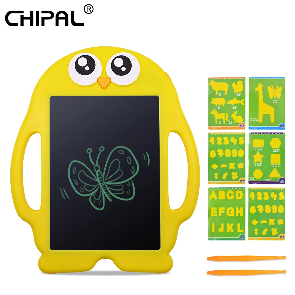 CHIPAL желтый 9 ''ЖК планшет для письма Цифровой Планшет рисования игрушки почерк