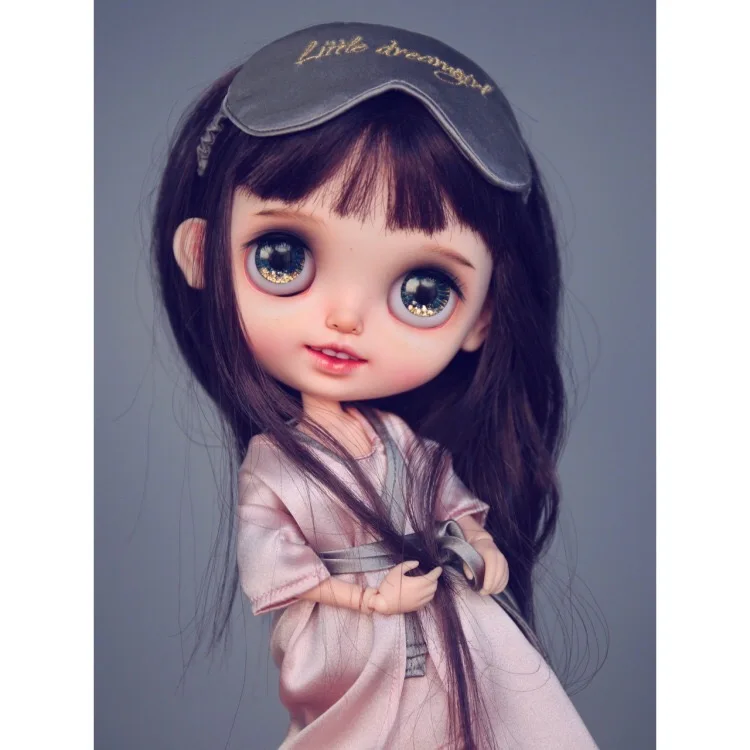 1/6 BJD 30 см куклы игрушки 19 суставов высокое качество китайская Кукла BJD шаровая шарнирная кукла черные длинные волосы пижамы вечерние куклы макияж кукла