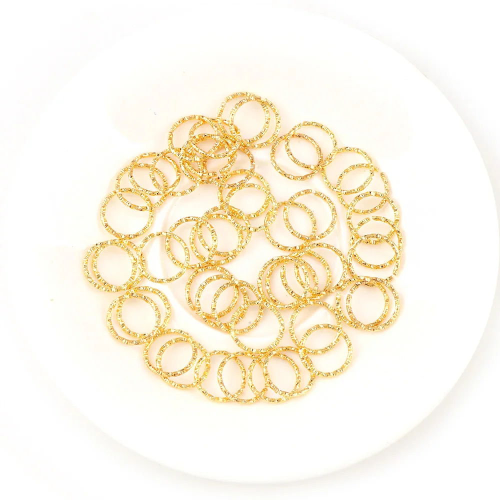 Круглые Колечки в Корейском стиле 3 цвета витые медные Открытые Кольца для Diy