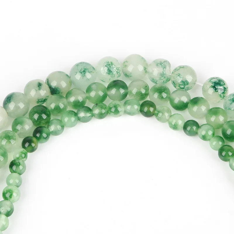Hot New 62/48/38PCS/Lot 6/8/10mm Natural Stone Beads Peridot Round Loose For Bracelet Necklace Jewelry Making DIY | Украшения и