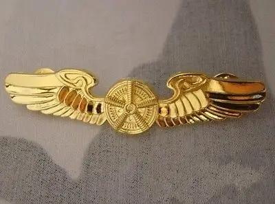 Пилоты ВВС США металлический значок булавка крыло Insignia Golden - US205 | Спорт и