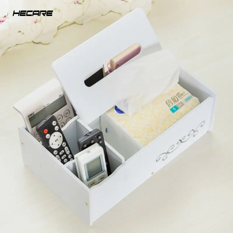 HECARE пластиковая коробка для салфеток с коробкой для мелочей держатель для салфеток водонепроницаемый чехол для салфеток Органайзер современный держатель для салфеток DIY