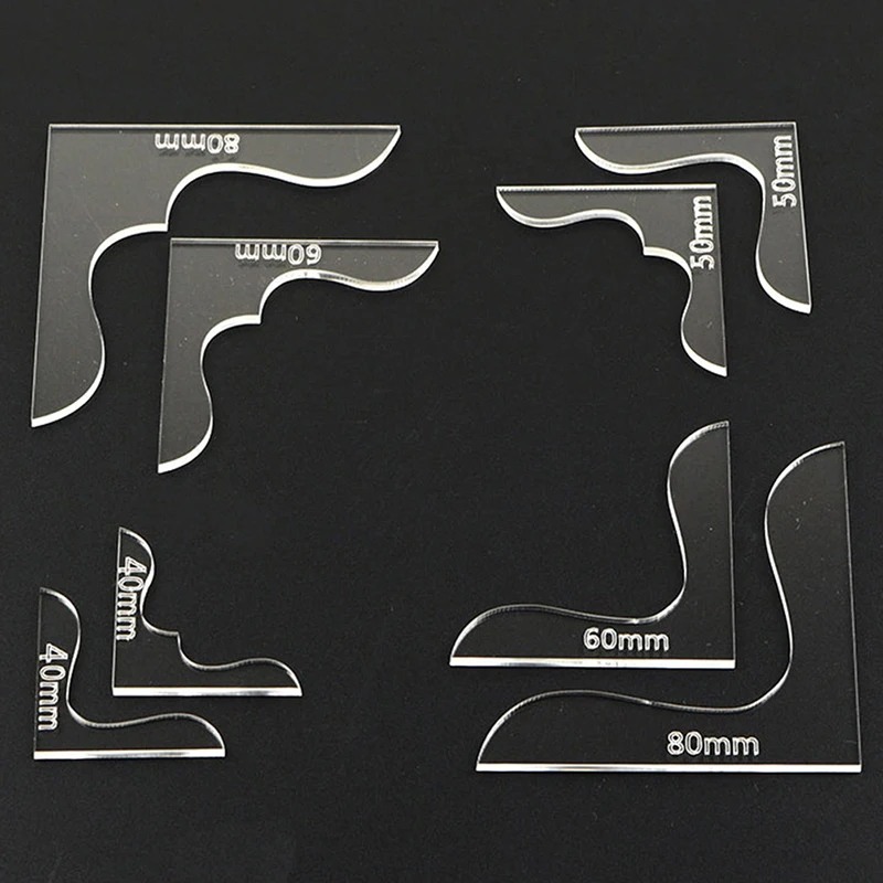 1 комплект трафарет для украшения углов кошелька из акриловой кожи | Дом и сад