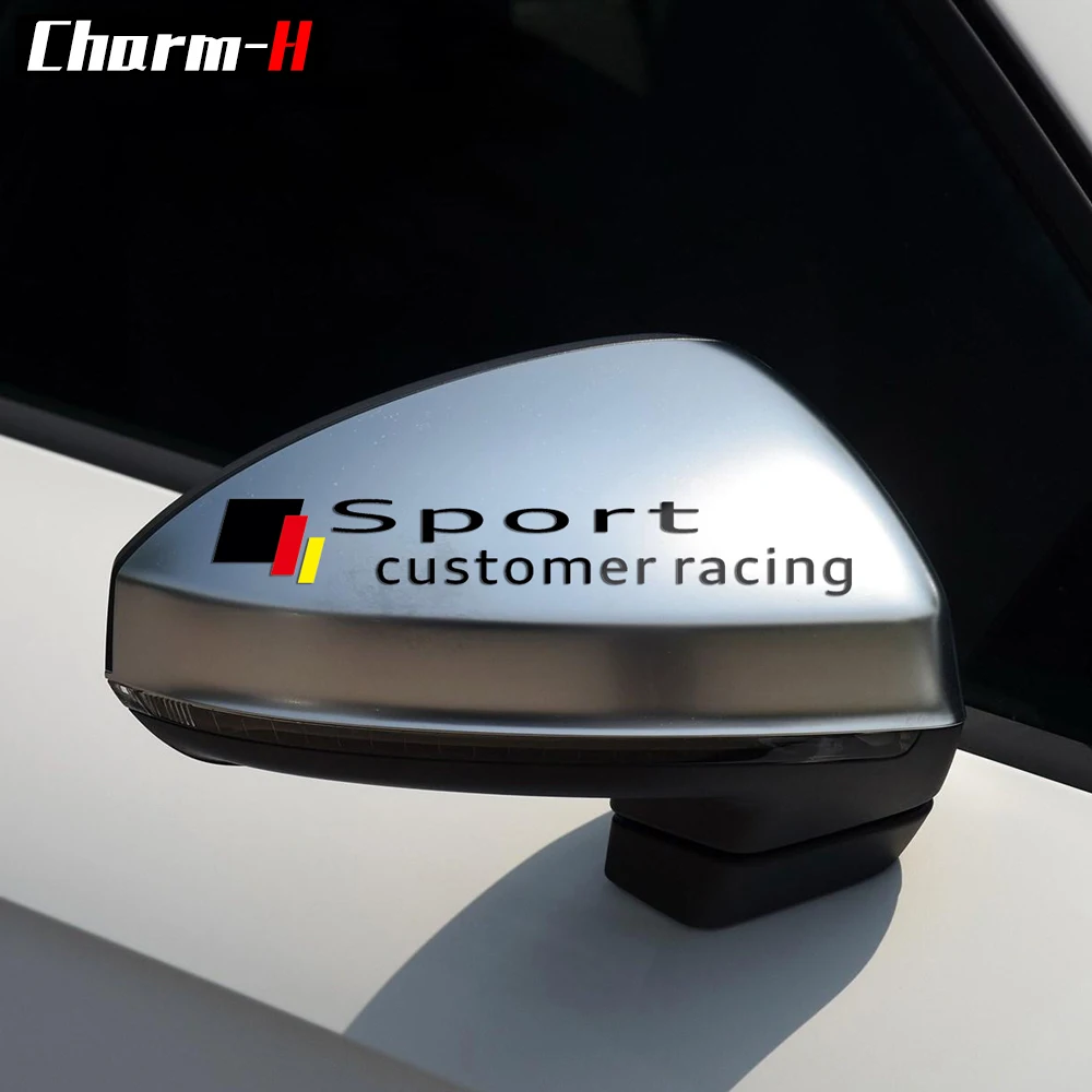 Наклейка на зеркало заднего вида для audi a3 a4 b6 b7 b8 a5 a6 c5 c6 c7q2 q5 q7 rs3 rs5 s3 s5 2 шт. |