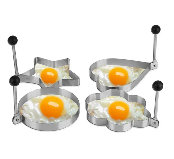 1 шт. форма для яиц из нержавеющей стали звезда/цветок/Сердце/круговое омлетное