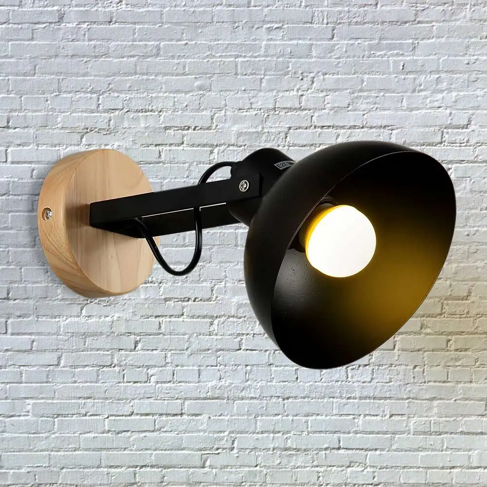 Простой скандинавский американский кантри железный и деревянный настенный