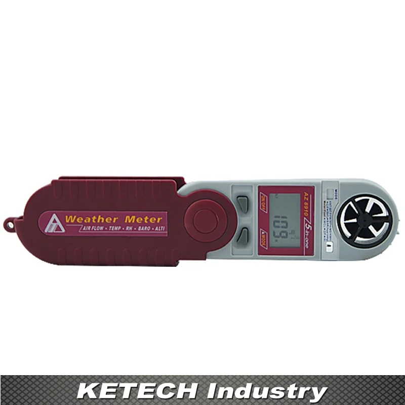 AZ-8910 Anemometer Weather Instrument / Temperature And Humidity Meter Atmospheric Pressure Tester/ Detector Altitude | Инструменты