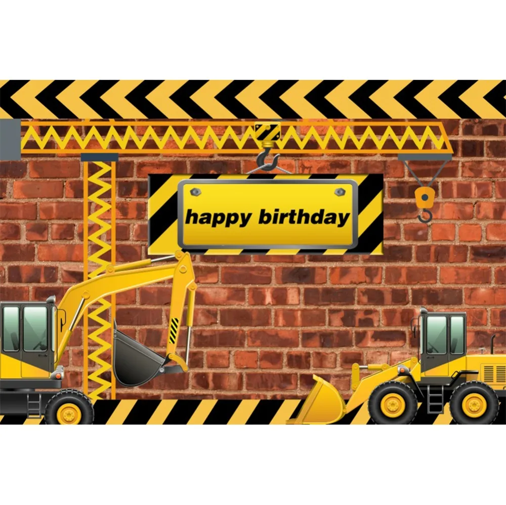 Laeacco мультфильм Digger для маленьких детей день рождения фотографии задний план
