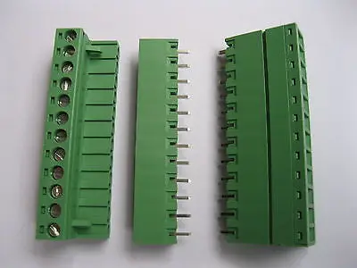 30 pcs Green 12 pin 5.08mm Screw Terminal Block Connector Pluggable Type | Обустройство дома