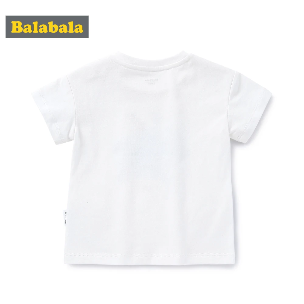 BalabalaBaby/Летняя Приталенная футболка Футболка для малышей с короткими рукавами и