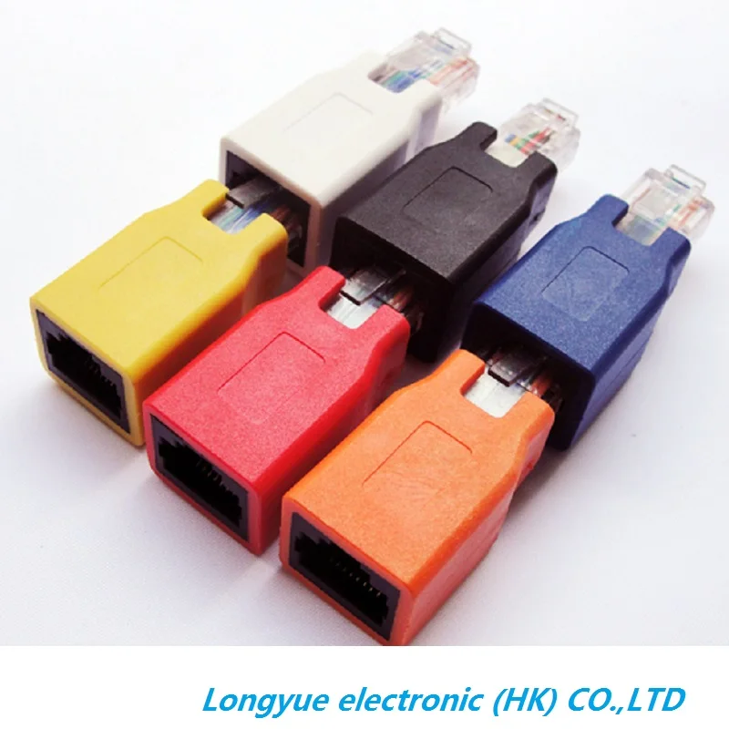 Сетевой Ethernet разъем cross RJ45 CAT5 CAT5E кабель штырь гнездо кросс адаптер Новый высокого